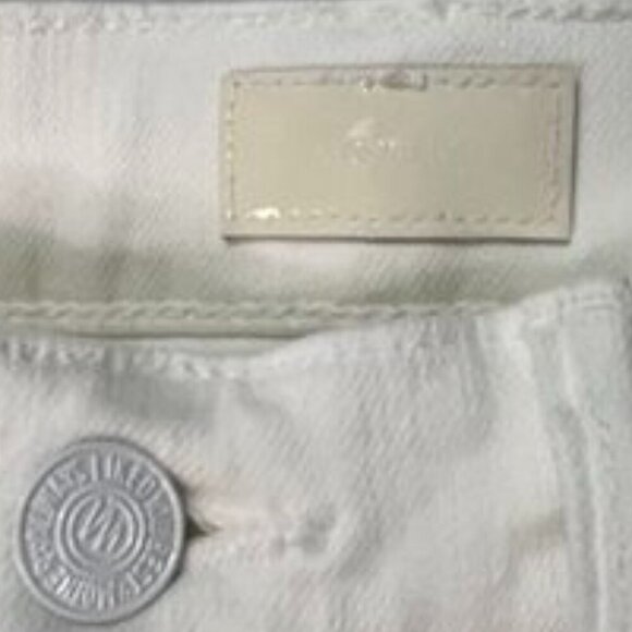 MOTHER The Hustler Ankle Fray Jeans | Size 26 | White “Fairest of Them All” - Picture 4 of 14